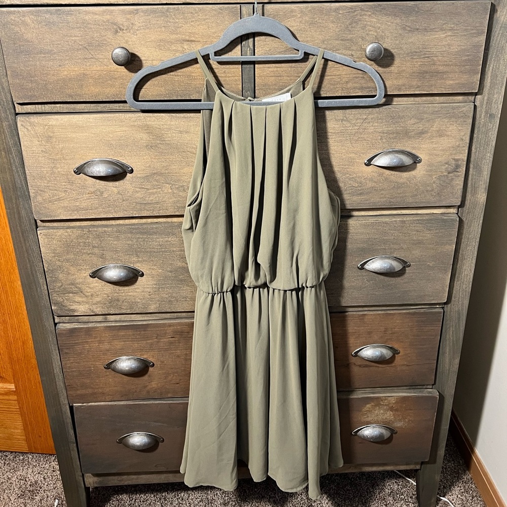 Lush (M) Olive Green Dress 🤍